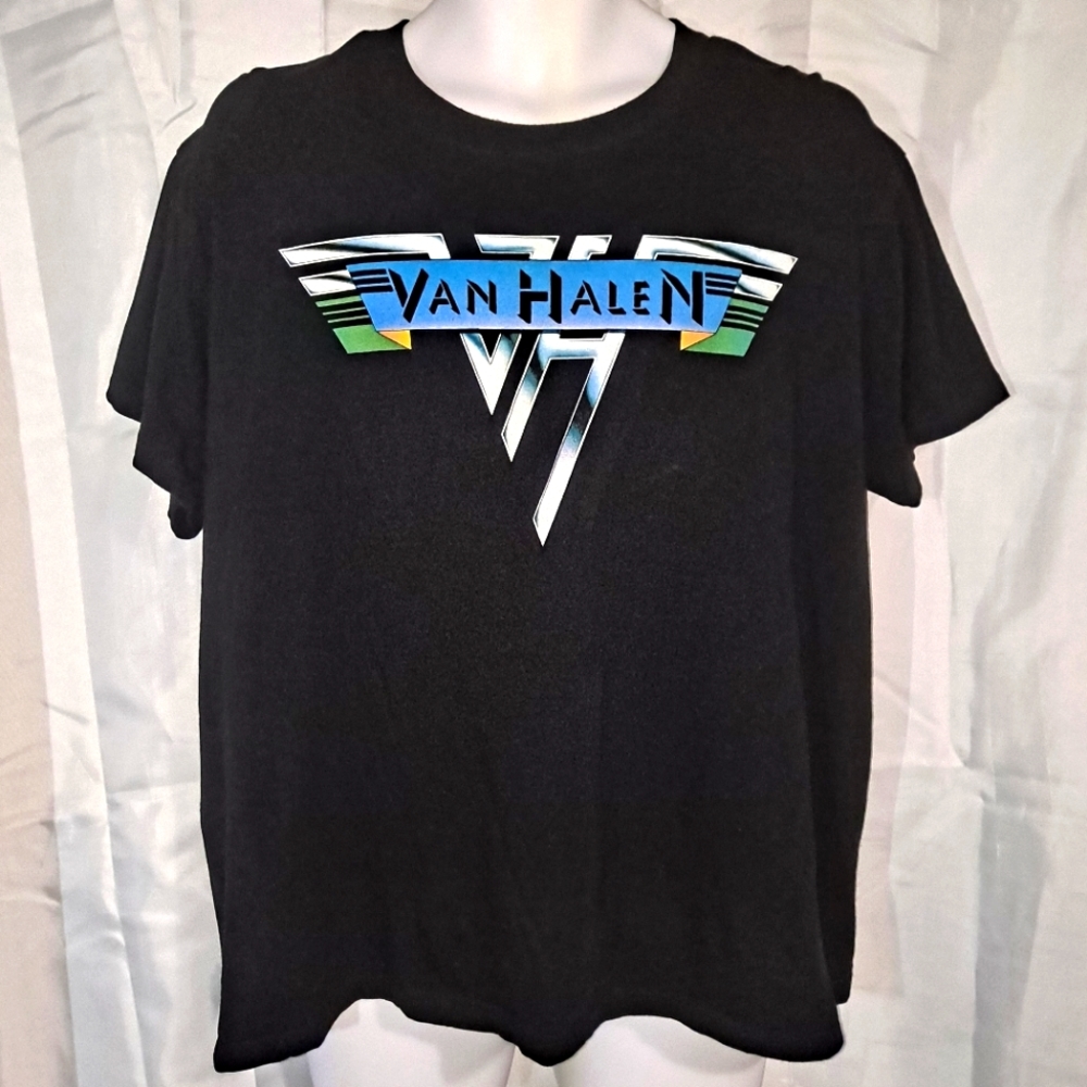 "Vintage" 1978 Van Halen T-shirt Adult Large Black Short Sleeve Crew Neck Rock